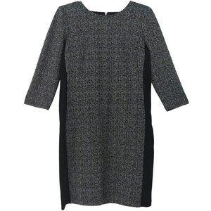 ALYXdress Women's Black and White Textured Shirt Dress Size 6 3/4 Sleeve.